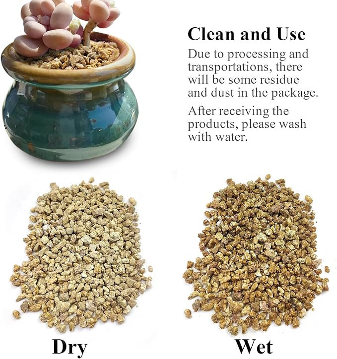 5 lbs Maifanitum Stones for Succulent,1/4 Inch Decorative Rocks for Indoor Plants, Bonsai, Soil Cover. Small Stones for Promote Soil Root Growth, Water Drainage and Plant Growth(5-8 mm)