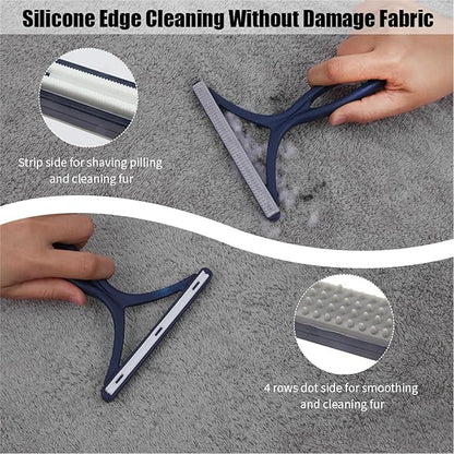 3-Pack Pet Hair Removal Tool,Dog Cat Hair Remover,Lint Shaver Cleaner Pro,Fur Removal Tool,Portable Carpet Scraper,Carpet Rake,Pet Hair Brush for Carpet,Clothes,Car Mats,Couch,Pet Bed,Furniture