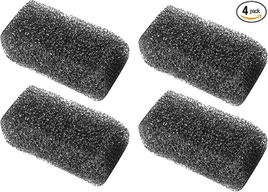 FEDOUR Submersible Aquarium Internal Filter, Filter with Water Pump for Fish Tank up to 35 Gallon (Sponge 4pcs for 8W)