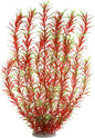 Aquarium Plastic Plants Large, Artificial Plastic Long Fish Tank Plants Decoration Ornaments Safe for All Fish 21 Inches Tall (J07 Wine&Green)