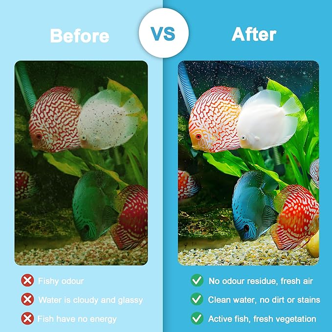 16 Pack Large Replacement Filter Cartridges Compatible with Tetra Whisper Bio-Bag Filters Large Aquarium Filter Cartridges for Whisper 20i/40i IQ20/30/45/60