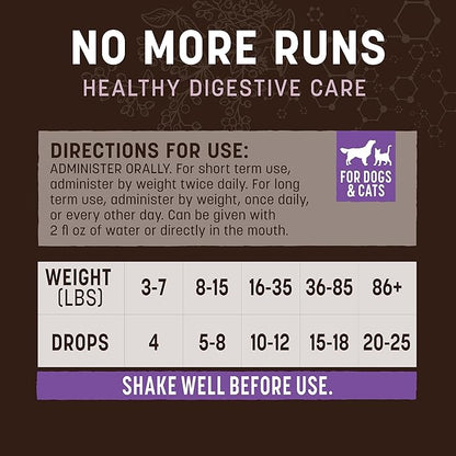 Earth Animal Herbal Remedies | No More Runs | 2 fl oz