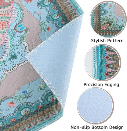 Aitmexcn Washable Pee Pads for Dogs Large, 2 Pack, 54" x 54" Boho Reusable Puppy Pads, Dog Playpen Mat, Super Absorbent Dog Pads, Leakproof, Waterproof Dog Training Pad, Dog Crate Pad, Whelping Pads