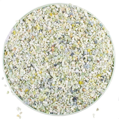 7lb Jade Bean Pebbles,1/4 Inch Cactus Bonsai DIY Rocks, Natural Succulent Rock and River Rocks Decorative for Aquariums, Vases, Terrarium, Outdoor Gardening, Top Dressing for Potted Plants
