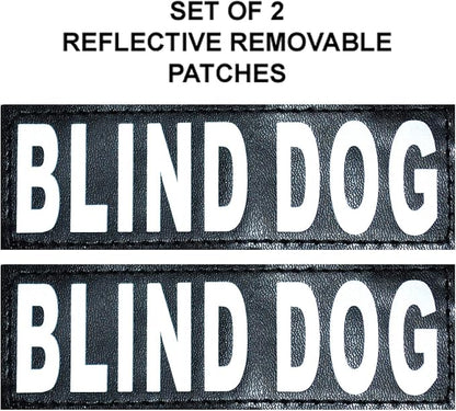 Doggie Stylz Blind Dog Harness No Pull No Escape Dog Vest for Blind Dogs Adjustable Vest with Handle Blind Dog Accessories and Patches for Training and Mobility