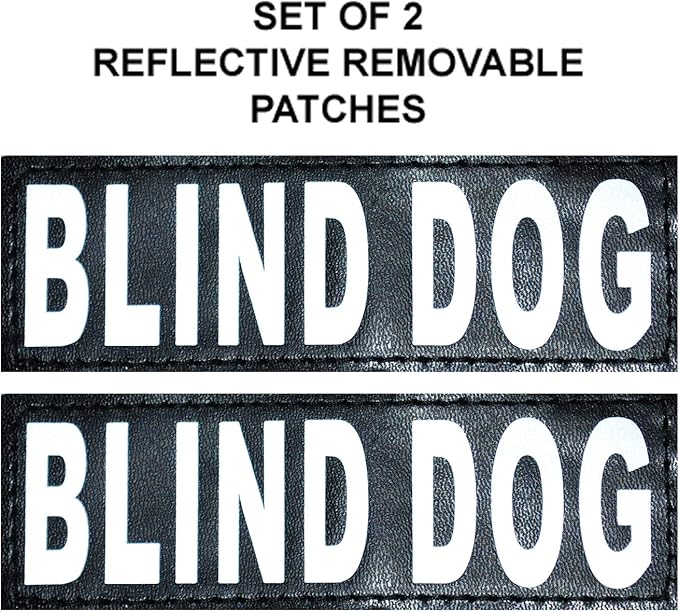 Doggie Stylz Blind Dog Harness No Pull No Escape Dog Vest for Blind Dogs Adjustable Vest with Handle Blind Dog Accessories and Patches for Training and Mobility