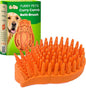 GoPets Curry Comb Bath Brush for Cleaning & Grooming, Silicone Shampoo Scrubber for Shedding & Massage, Rubber Dog Wash & Grooming Brush, Pet Bath Supplies for Long & Short Hair Dogs & Cats