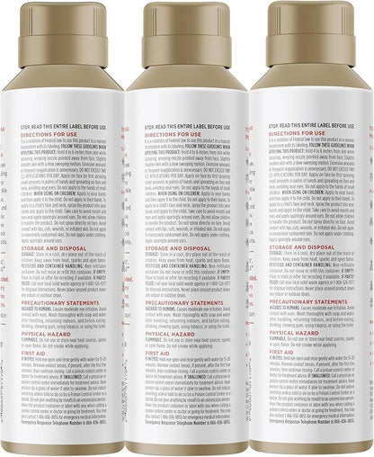 Fragrance Free Insect Repellent, 12-Hour Mosquito & Tick Protection, Picaridin-Based, Water-Based, Lightweight, Quick-Drying, DEET Alternative, Face & Body Use, 3 Pack