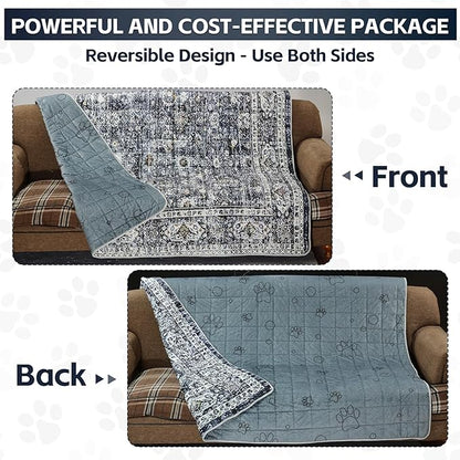 Extra Large Washable Pee Pads for Dogs (72"x72"), Upgrade Reusable Puppy Pads with Non-Slip Rug Pad, Super Thickening Absorbent Leakproof Dog Traning Pads Whelping Pad for Dogs, Doggie