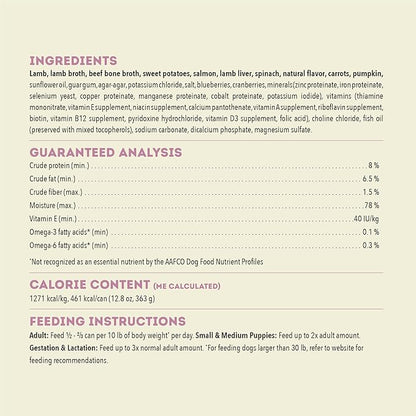 ACANA Premium Pate in Bone Broth Grain-free Wet Dog Food Lamb Recipe 12.8oz Cans (12 Count)