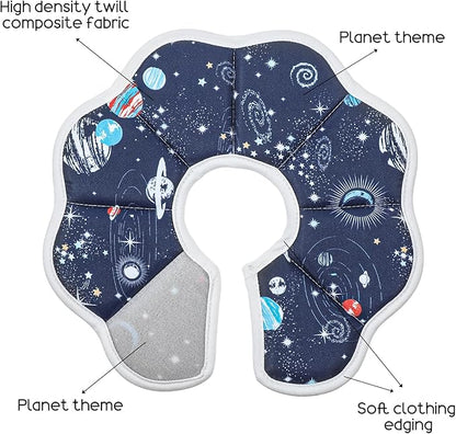 2Pcs Cat Conical Collar Soft Adjustable Cat Collars Water Proof Recovery Collar Prevent Licking Protective Foldable Easy to Eat Drink for Cats Kittens Puppies (Blue S XS)