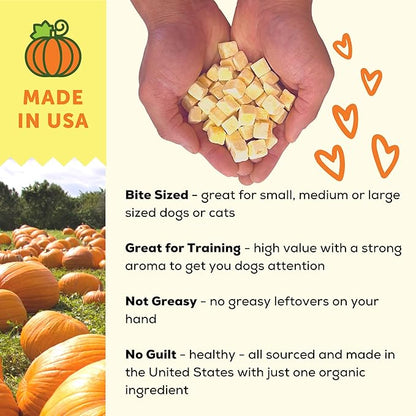 A Better Treat – Organic, Single Ingredient, Freeze Dried Pumpkin, Grass Fed & Finished Beef Liver, Chicken, Sweet Potato Dog Treats & Cat Treats | Natural, Healthy, Diabetic Friendly | Made in USA