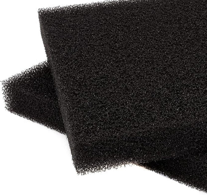 Aquarium Sponge Filter Media Pad 9 x 9 x 1 inch, Cut to Fit Biochemical Filter Bio Foam Pad, 2 Pcs