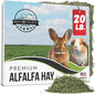 20lb Freshly Dried Organic Alfalfa Hay for Guinea Pigs, Rabbits, Chinchillas, Goats, Hamsters & Ferrets, Small Animal Food Rich in Protein & Fiber, Hand-Selected, Hand sorted, USA Grown