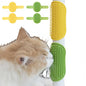 4-Pack Silicone Cat Brush Set, Pet Scratcher and Massager – Adjustable Pet Deshedding Brush, Bath Brush for Cats and Dogs, Suitable for Furniture Legs & Corners (4PCS (2 Yellow + 2 Green))