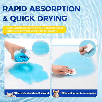 Dog Pee Pads Extra Large 28"x34" - 100 Pack Super Absorbent XLarge Puppy Pads 100 Count Leak-Proof Disposable XL Pet Potty Training Pads for Dogs, Puppies, Doggy