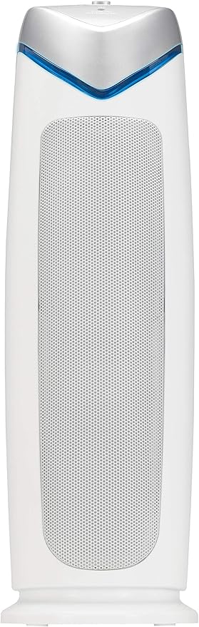 GermGuardian Air Purifier with HEPA 13 Filter, Removes 99.97% of Pollutants, Covers 743 Sq. Foot Room in 1 Hour, UV-C Light Helps Reduce Germs, 22 Inch, 2-Pack, White, AC4825W2PK