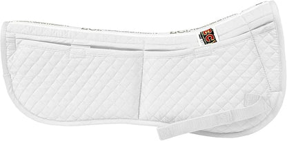 ECP Equine Comfort Products Adjustable Shock Absorbing Memory Foam Half Saddle Pad, Injury Prevention & Pressure Relief, Customizable Fit, Breathable for All Riding Styles