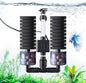 AQQA Electric Sponge Filter for Aquariums - Dual Bio & Mechanical Filtration, 8W 80 GPH Water Pump with Oxygenation & Water Circulation, Fits 15-55 Gallon Fish Tanks (110V/60Hz)
