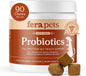 Fera Pets Probiotics for Dogs with Prebiotics and Postbiotics - Full Spectrum Gut Health Support - Promotes a Balanced Gut Microbiome - Boosts Immune Health - 90 Soft Chews