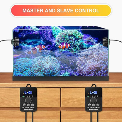 3400GPH Aquarium Wave Maker DC24V Power head with Magnetic Mounting,Wavemaker with Controller for 100-200 Gallon Fish Tanks