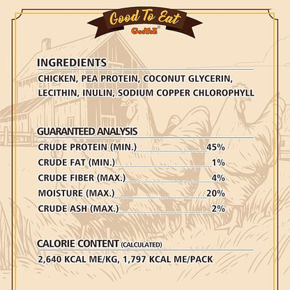 Gootoe Soft Chicken Dental Chews with Chlorophyll 1.5 lb, All Natural, Grain-Free, High-Protein, Healthy & Easily Digestible, Soft Texture, Resealable
