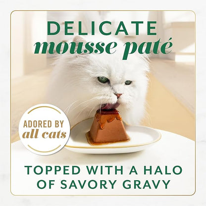 Fancy Feast Gems Pate Cat Food Mousse With Chicken and a Halo of Savory Gravy Cat Food - (Pack of 8) 4 oz. Boxes