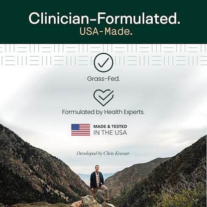 Adapt Naturals Colostrum Supplement with Lactoferrin & Beta-Glucan, Bio-Avail Grass Fed Bovine Colostrum Powder for Gut Health, Immune Support & Vitality | Non-GMO, 2500mg, Unflavored - 30 Days Supply