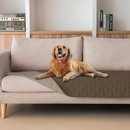 gogobunny 100% Double Sided Waterproof Dog Blanket Soft Pet Bed Cover Reversible Protect Furniture Couch Sofa Car for Puppy Cat Kids (Dark Walnut/Light Walnut, 30x80 Inch (Pack of 1))