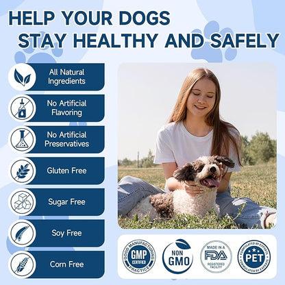 Dog Probiotic for Dogs, 200 Soft Treats Dog Probiotics for Digestive Health & Immune System, Probiotic Chews for Dogs, Support Gut Health|Itchy Skin|Diarrhea|Gas Relief Treatment