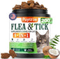4-in-1 Flea Treatment for Cats Chewable, Natural Cat Flea and Tick Prevention Chewable Supplement for Skin & Coat | Immunity Support | Digestive | Flea & Tick Treatment for All Breeds & Sizes