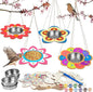 Fennoral 4 Pack Bird Feeder Kits for Kids Make Your Own Bird Feeders Wooden Art and Craft for Girls Boys Ornaments DIY to Paint Bird Feeders Craft for Spring Garden Outdoor Summer Activities Project