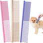 3 Pcs Stainless Steel Grooming Combs for Matted and Tangled Long Hair - Pet Guide Clippers for Dog and Cat