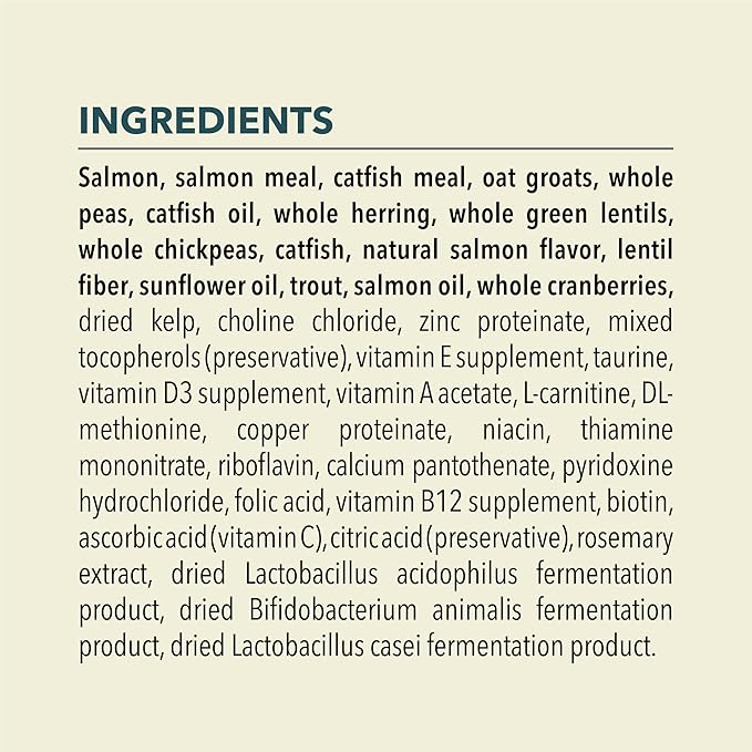 ACANA Dry Cat Food Bountiful Catch Salmon Catfish and Herring 4lb Bag