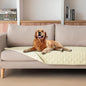 gogobunny 100% Double-Sided Waterproof Dog Bed Cover Pet Blanket Sofa Couch Furniture Protector for Puppy Large Dog Cat, Reversible (30x70 Inch (Pack of 1), Dark Cream/Light Cream)