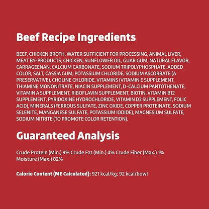 Amazon Brand - Wonder Bound Small Breed Wet Dog Food, Variety Pack (Beef Recipe, Grilled Chicken Flavor, Filet Mignon Flavor), Loaf in Gravy, 3.5 Ounce (Pack of 24)