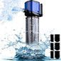 Aquarium Filter for 100-300 Gallons Tank, Powerful 660GPH Internal Fish Tank Filter, Pump Submersible Filter with Sponge for Large Fish Tanks, Turtle Tanks