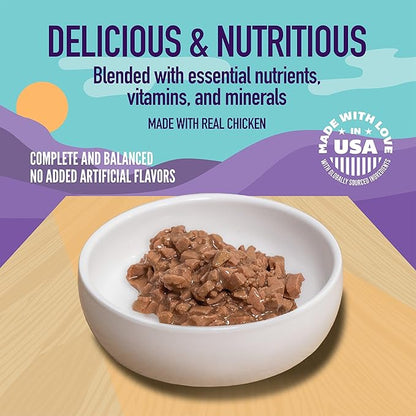 A Strong Heart Canned Wet Cat Food, Grilled Chicken Flavor in Gravy - 3 oz Cans (Pack of 24), Made in The USA with Pieces of Real Grilled Chicken