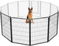 FXW Rollick Unleashed Dog Playpen for Indoor, Yard, RV Camping, 45 inch 4 Panels for Large Dogs, Black│Patented