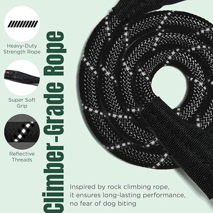 Dog Seat Belt for Car | Universal Dog Car Seatbelt | Durable Reflective Rope with Clip Hook Latch, Buckle and Alloy Carabiner- Safe and Secure Pet Safety Restraint