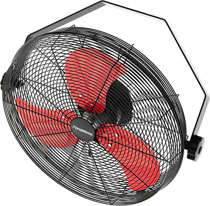 2600 CFM 14 inch Outdoor High Velocity Wall Mounted Fan, 3-Speed Metal Fans with IP44 Enclosure Motor, Industrial Grade Weatherproof Wall Fan for Patio, Greenhouse, Garage, and Gazebo