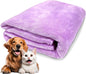 Extra Large Dog Towel Soft Absorbent Bath Pet Towels for Drying Dogs, Elastic Terry Microfiber Soft Towel, Machine Washable, Quick Dry, Multipurpose (L, XL, 2XL) (Purple, 2XL)