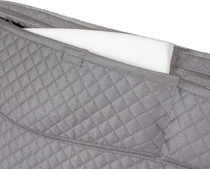 ECP Equine Comfort Products Thermoregulating Western Saddle Pad, Machine Washable Contoured Fit, Water Absorbing, Therapeutic, Shock Absorbing with Adjustable Memory Foam Shims