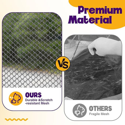 Extra Large Catio Outdoor Cat Enclosure Rywell 2-Tier Cat Tent for Patio, Balcony, Indoor & Camping, Foldable Outdoor Cat Playpen with Windows, Weatherproof Sunproof (Carry Bag Included)