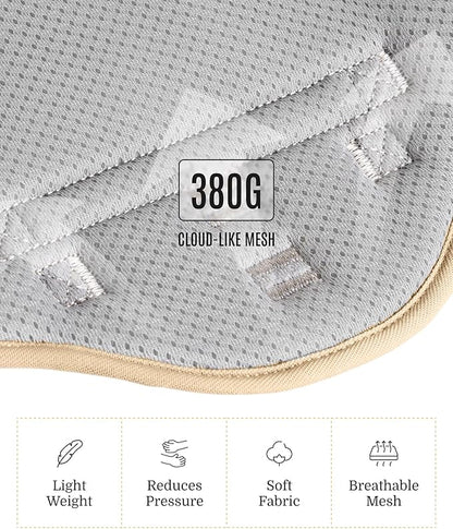 2025 New Edition, Fei & Eve MagEase Dog Harness - 3-Second Magnetic Buckles | 3-Point No-Pull Control | Heavy-Duty 900D Nylon | Dual Safety Handles | Breathable Mesh | Adjustable Fit, Medium,Champagne