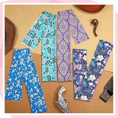 Eccliy 8 Pcs Horse Tail Bag Breathable Guard Stretchy 22" Slip on Horse Tail Wrap 2 Strand Closure Straps Grooming Supplies to Keep from Dirt Breakage Rubbing 8 Designs