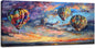 Extra Large Wall Art Hot Air Balloons Canvas Living Room Pictures Framed Prints Colorful Oversize Wall Decor Animal Painting Artwork for Bedroom Dining Home 60"x30"