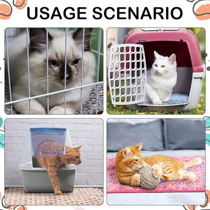 4 Pcs Waterproof Guinea Pig Blankets Washable Small Animal Fleece Bedding Absorbent Guinea Pig Cage Liners Reusable Pet Pee Pad Sleep Mat Pad Cover for Hamster Ferret (Star Pattern,12 x 12 Inch)