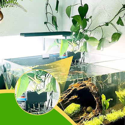 Aquarium Plant Holder with 5 Hole, Plastic Aquatic Plant Pot, Aquarium Planter Cups for Aquarium Plants Live, Aquarium Decor for Fish Tank Live Plants, 1.5inch