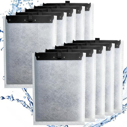 driamor 10 Pack Large Filter Cartridges Compatible with Whisper Filters 20i/40i IQ20/30/45/60 PF20/30/40/60, Aquarium Filter Cartridge Replacement Assembled Compatible with ReptoFilter 125GPH